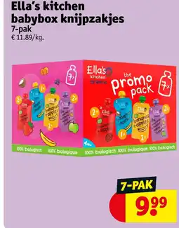 Kruidvat Ella’s kitchen babybox knijpzakjes aanbieding