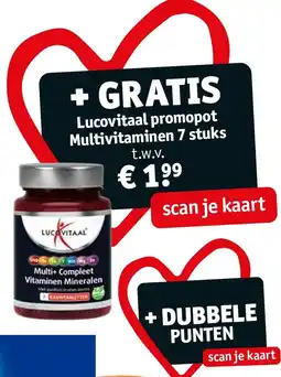 Kruidvat Lucovitaal promopot Multivitaminen 7 stuks aanbieding