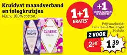 Kruidvat Kruidvat maandverband en inlegkruisjes aanbieding