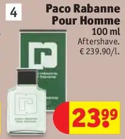 Kruidvat Paco Rabanne Pour Homme 100 ml aanbieding