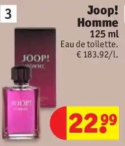 Kruidvat Joop! Homme 125 ml aanbieding