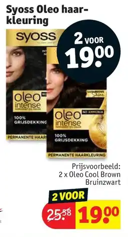 Kruidvat Syoss Oleo haarkleuring aanbieding