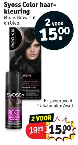 Kruidvat Syoss Color haarkleuring aanbieding