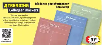 Kruidvat Biodance gezichtsmasker Real Deep aanbieding