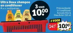 Kruidvat Ultra Doux shampoo en conditioner aanbieding