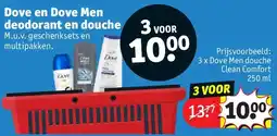 Kruidvat Dove en Dove Men deodorant en douche aanbieding