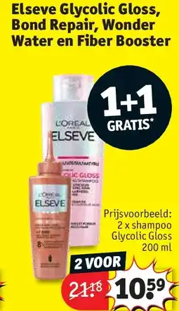 Kruidvat Elseve Glycolic Gloss, Bond Repair, Wonder Water en Fiber Booster aanbieding