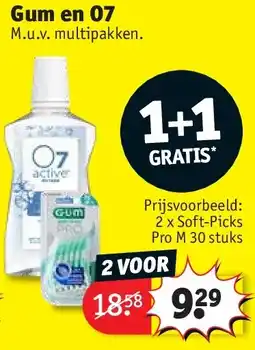 Kruidvat Gum en O7 aanbieding