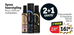 Kruidvat Syoss haarstyling aanbieding