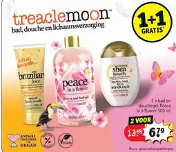 Kruidvat 2 x bad en douchegel Peace in a flower 500 ml aanbieding