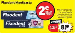 Kruidvat Fixodent kleefpasta aanbieding