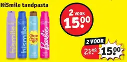 Kruidvat HiSmile tandpasta aanbieding