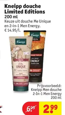 Kruidvat Kneipp douche Limited Editions 200 ml aanbieding