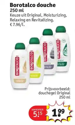 Kruidvat Borotalco douche aanbieding