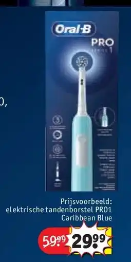 Kruidvat elektrische tandenborstel PRO1 aanbieding