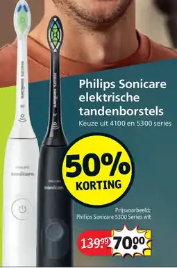 Kruidvat Philips Sonicare 5300 Series wit aanbieding