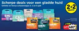 Kruidvat 4 x Gillette scheermesjes Fusion 4-pak aanbieding