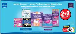 Kruidvat 4 x maandverband Platinum Normal 12 stuks aanbieding