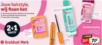 Kruidvat 3 x Powder Volume 10 gram aanbieding