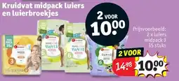 Kruidvat 2 x luiers midpack 3 35 stuks aanbieding