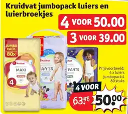 Kruidvat Kruidvat jumbopack luiers en luierbroekjes aanbieding