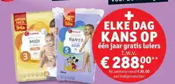 Kruidvat één jaar gratis luiers aanbieding