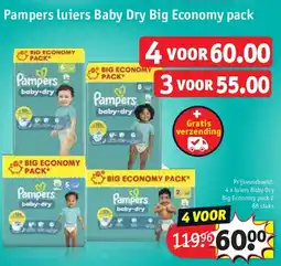 Kruidvat Pampers luiers Baby Dry Big Economy pack aanbieding