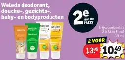 Kruidvat Weleda deodorant, douche-, gezichts-, baby- en bodyproducten aanbieding