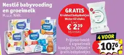 Kruidvat Nestlé babyvoeding en groeimelk aanbieding
