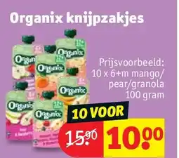 Kruidvat Organix knijpzakjes aanbieding
