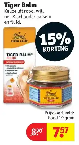 Kruidvat Tiger Balm aanbieding