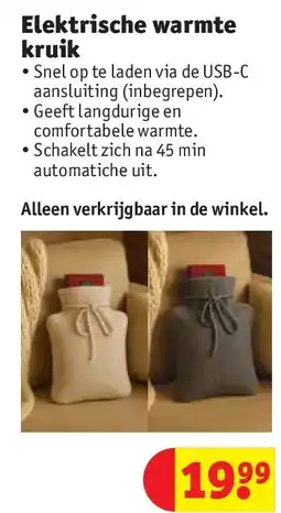 Kruidvat Elektrische warmte kruik aanbieding