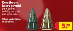 Kruidvat Kerstboom kaars gevuld aanbieding