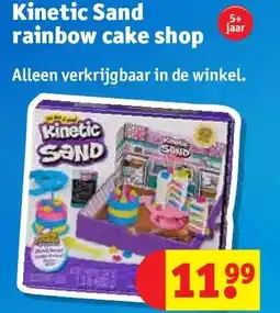Kruidvat Kinetic Sand rainbow cake shop aanbieding