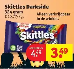 Kruidvat Skittles Darkside aanbieding