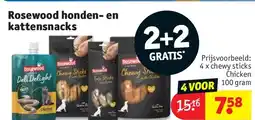 Kruidvat Rosewood honden- en kattensnacks aanbieding