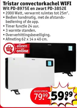 Kruidvat Tristar convectorkachel WIFI aanbieding
