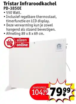 Kruidvat Tristar Infraroodkachel aanbieding