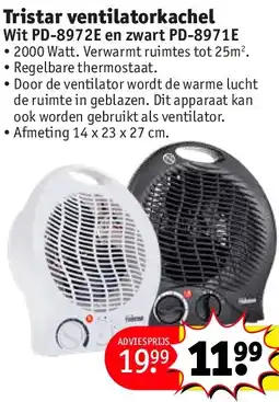 Kruidvat Tristar ventilatorkachel aanbieding
