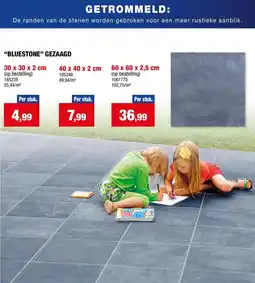 Hubo Bluestone Gezaagd aanbieding