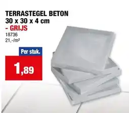 Hubo Terrastegel Beton aanbieding