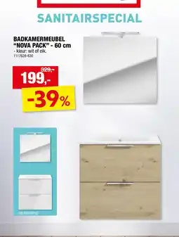 Hubo Badkamermeubel Nova Pack aanbieding