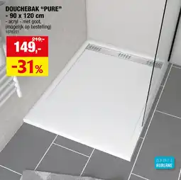 Hubo Aurlane Douchebak Pure aanbieding