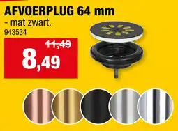 Hubo Afvoerplug 64 mm aanbieding