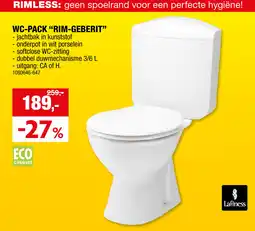 Hubo Lafiness WC Pack Rim Geberit aanbieding