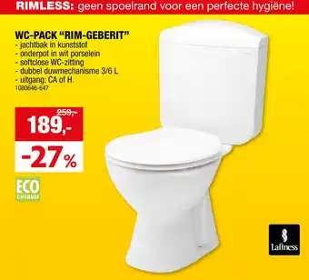 Lafiness WC Pack Rim Geberit