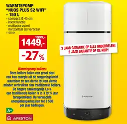 Hubo Ariston Warmtepomp Nuos Plus A2 WiFi aanbieding