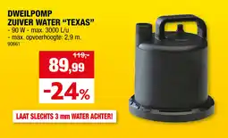 Hubo Dweilpomp Zuiver Water Texas aanbieding