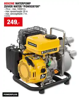 Hubo Powerplus Benzine Waterpomp Zuiver Water POWXG9700 aanbieding