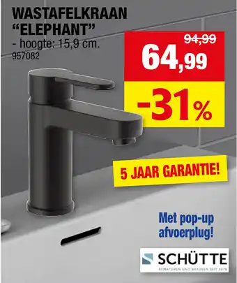 Hubo Schütte Wastafelkraan Elephant aanbieding